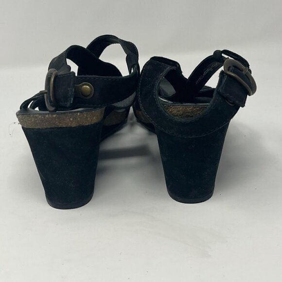 Mephisto Lolie women's sandals black strappy wedge 40 - Picture 7 of 10